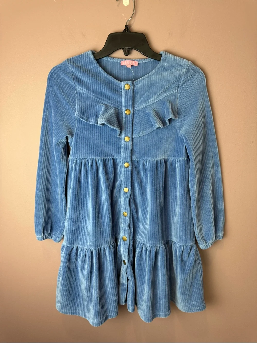Bisby Blue Long Sleeve Dress - Kids Sz 10